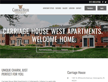 Tablet Screenshot of carriagehousewest.com